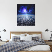 Aarde en universum, mooie wereld door healinglove canvas afdruk (Insitu (Slaapkamer))