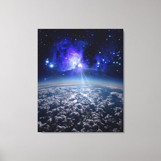 Aarde en universum, mooie wereld door healinglove canvas afdruk (Voorkant)