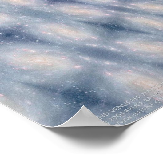 Aarde en venus per Martineau Poster (Hoek)