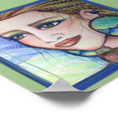 Aarde en Wind Goddess Art natuur Lovers Tree Poster (Hoek)