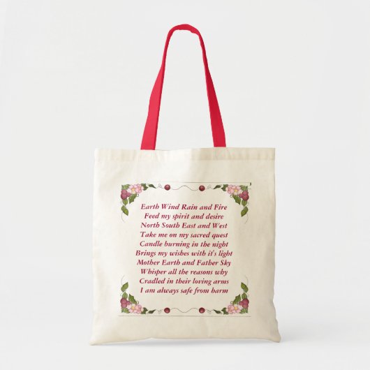 Aarde- en windregen en vuur tote bag (Voorkant)
