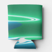 Aarde en Zee Brago-Mitchell Fine Fractal Art Blikjeskoeler (Achterkant)