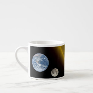 Aarde en zon espresso kop