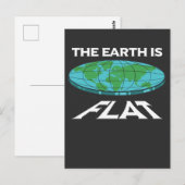 Aarde: Flat compracy Planet Science Theorist Briefkaart (Voorkant / Achterkant)