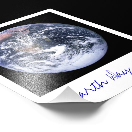 Aarde Foto Afdruk (Hoek)