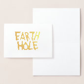 Aarde Gat blanco folie kaart (Display)