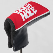 Aarde Gat golf headcover Rood (3/4 voorkant)