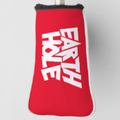Aarde Gat golf headcover Rood (Draai 90)