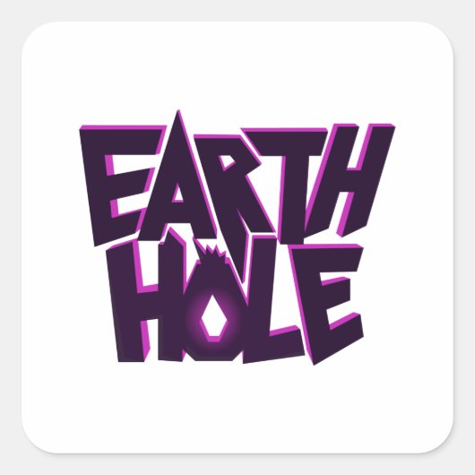 Aarde Gat sticker (Voorkant)