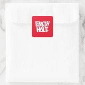 Aarde Gat sticker Rood (Tas)