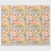 Aarde Geel Bruin Geometrische Vormen Rustiek Moder Cadeaupapier (Vlak)