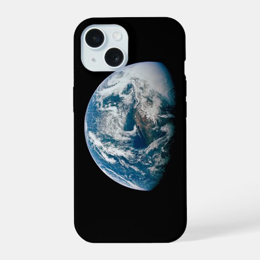 Aarde gefotografeerd vanuit het Apollo 13-ruimteva iPhone 15 Case (Achterkant)