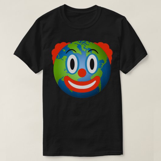 Aarde Geïnspireerde clown World-gerelateerde clown T-shirt (Design voorkant)