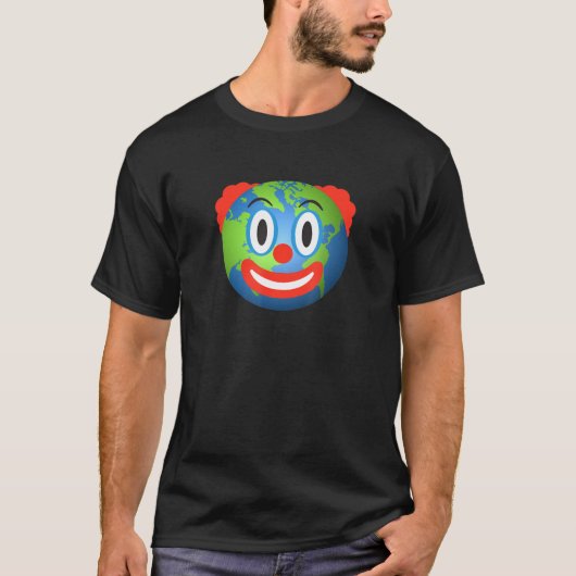 Aarde Geïnspireerde clown World-gerelateerde clown T-shirt (Voorkant)