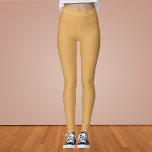 Aarde gele, vaste kleur leggings<br><div class="desc">Aarde gele,  vaste kleur</div>