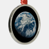 Aarde genomen van de Aollo 8 ruimtesonde. Metalen Ornament (Rechts)