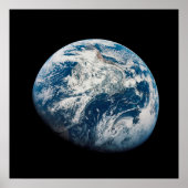 Aarde genomen van de Aollo 8 ruimtesonde. Poster (Voorkant)