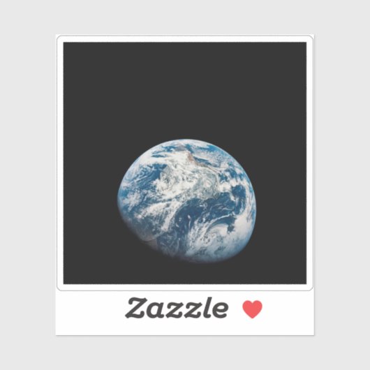 Aarde genomen van de Aollo 8 ruimtesonde. Sticker (Vel)