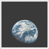 Aarde genomen van de Aollo 8 ruimtesonde. Sticker (Voorkant)