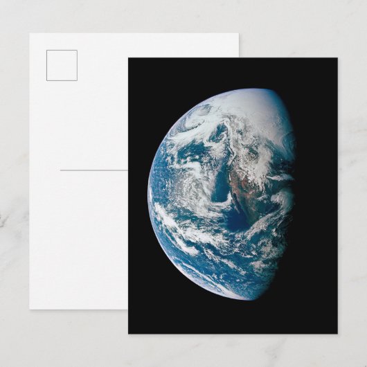 Aarde genomen van de Apollo 13 ruimtesonde. Briefkaart (Voorkant / Achterkant)