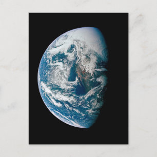 Aarde genomen van de Apollo 13 ruimtesonde. Briefkaart