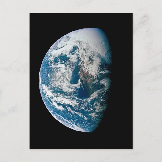 Aarde genomen van de Apollo 13 ruimtesonde. Briefkaart (Voorkant)