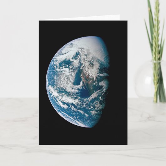 Aarde genomen van de Apollo 13 ruimtesonde. Kaart (Voorkant)