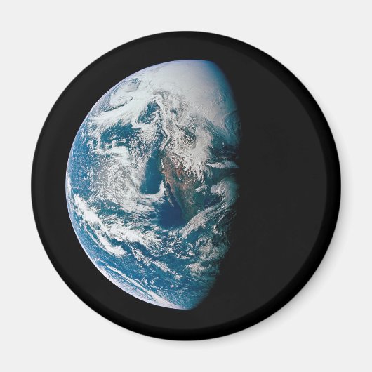 Aarde genomen van de Apollo 13 ruimtesonde. Magneet (Voorkant)