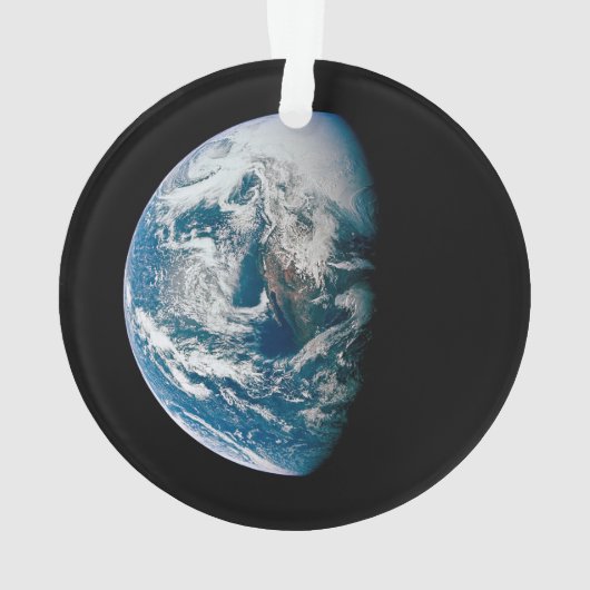 Aarde genomen van de Apollo 13 ruimtesonde. Ornament (achterkant)