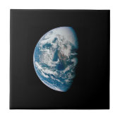 Aarde genomen van de Apollo 13 ruimtesonde. Tegeltje (Voorkant)