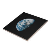 Aarde genomen van de Apollo 13 ruimtesonde. Tegeltje (Zijkant)