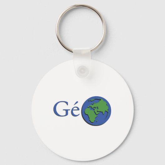 Aarde - geografie sleutelhanger (Voorkant)