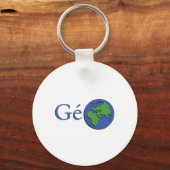Aarde - geografie sleutelhanger (Voorkant)