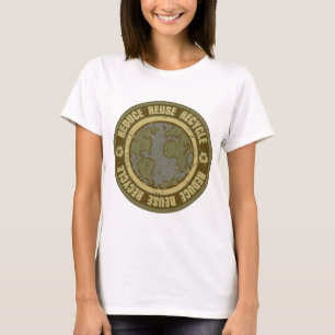 Aarde-gerecycleerde boomgaard t-shirt