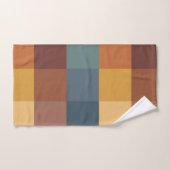 AARDE GETINTE STREPEN & GEOMETRISCHE PATRONEN BAD HANDDOEK (Handdoek)