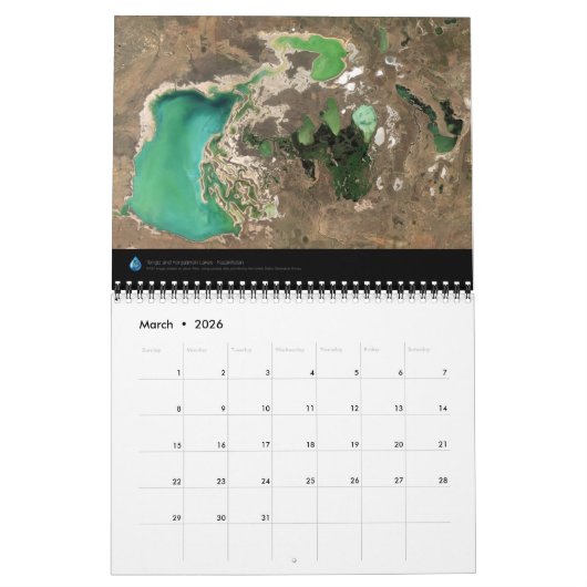 Aarde gezien door Astronauten Kalender (Mar 2026)