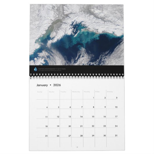 Aarde gezien door Astronauten Kalender (Jan 2026)