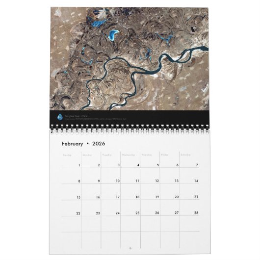 Aarde gezien door Astronauten Kalender (Feb 2026)