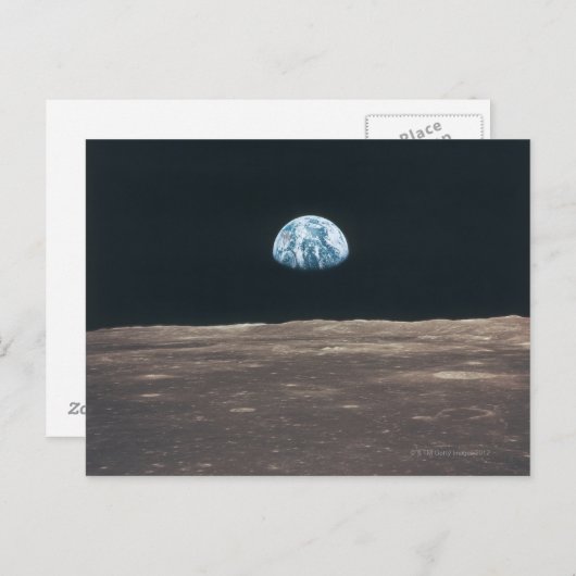 Aarde gezien van de maan briefkaart (Voorkant / Achterkant)
