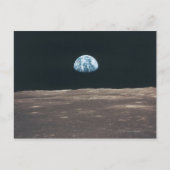 Aarde gezien van de maan briefkaart (Voorkant)