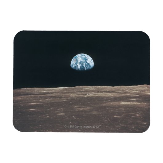 Aarde gezien van de maan magneet (Horizontaal)