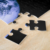 Aarde gezien vanuit de ruimte 'blauwe marmer' legpuzzel (Zijkant)