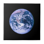 Aarde gezien vanuit de ruimte 'blauwe marmer' tegeltje (Voorkant)