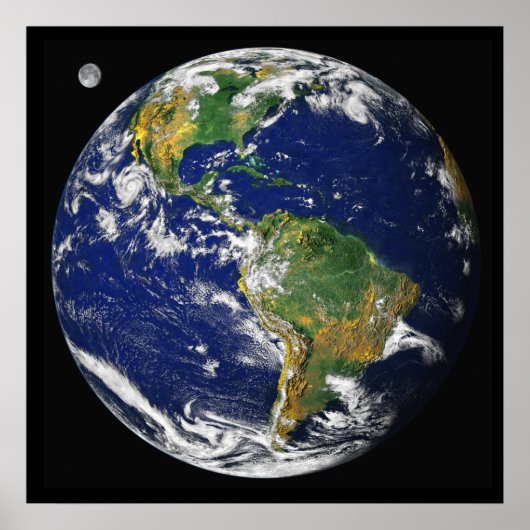 Aarde, gezien vanuit de ruimte, sinds april 2000 poster (Voorkant)