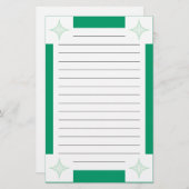 Aarde (groen) briefpapier (Voorkant / Achterkant)
