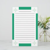 Aarde (groen) briefpapier (Staand voorkant)