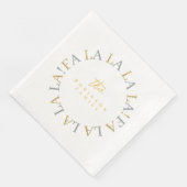 Aarde Groen Goud Kerstmis Fa La ID1009 Servet (Hoek)