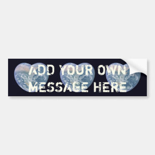 Aarde Hart Bumpersticker