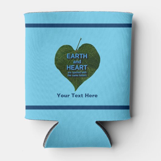 Aarde - Heart Anagram Blikjeskoeler (Voorkant)