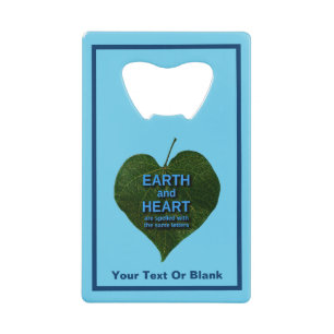 Aarde - Heart Anagram Creditkaart Flessenopener